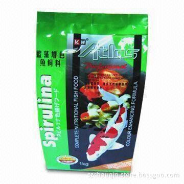 Stand up bag for fish bait, moisture proof